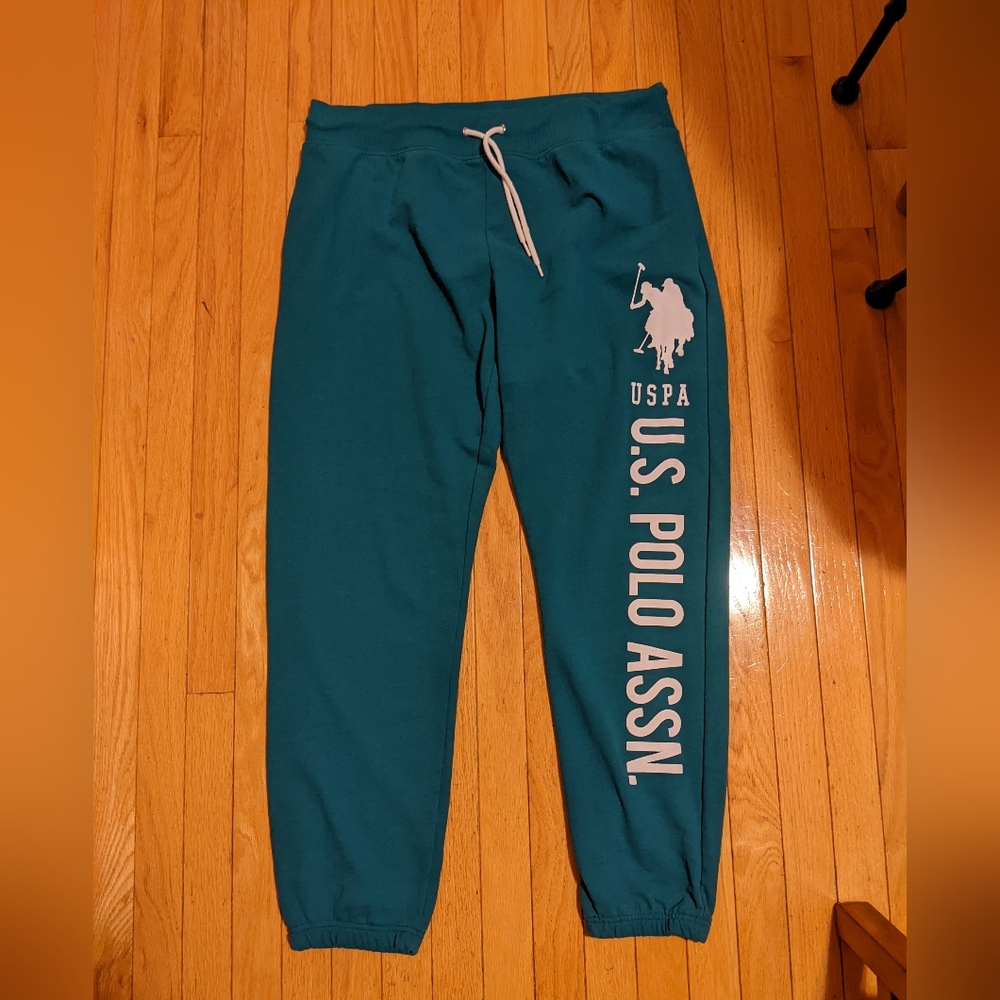 U.S. Polo Assn. Green Joggers with Elastic Waistband